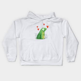 Frog in Love Kids Hoodie